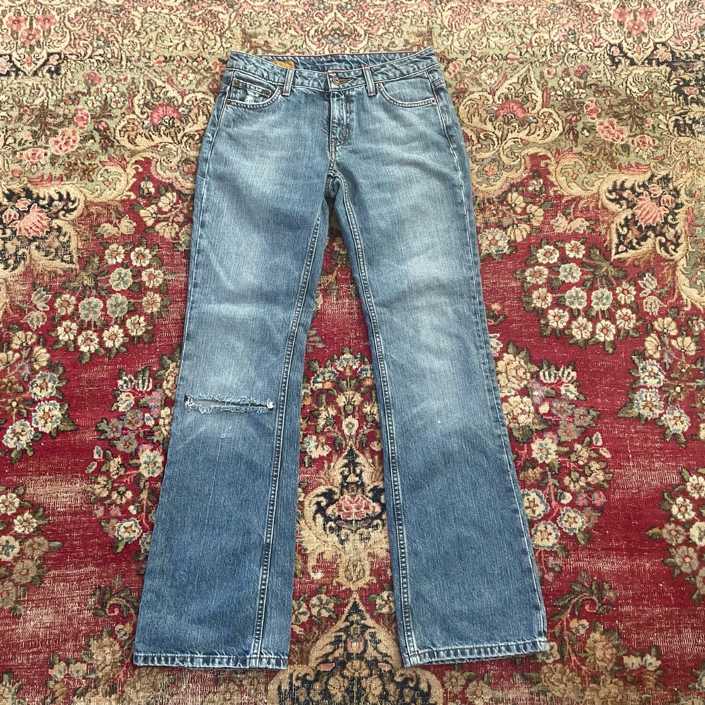 Y2K 2000s NWOT BARTACK Hank jeans, low rise flare, 27 x 32.5